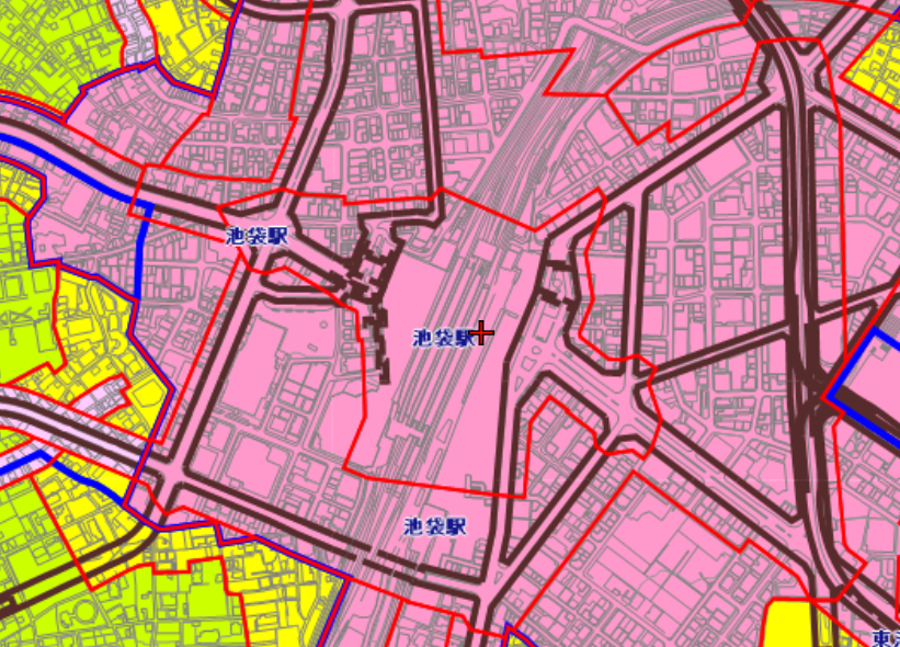 池袋　用途地域