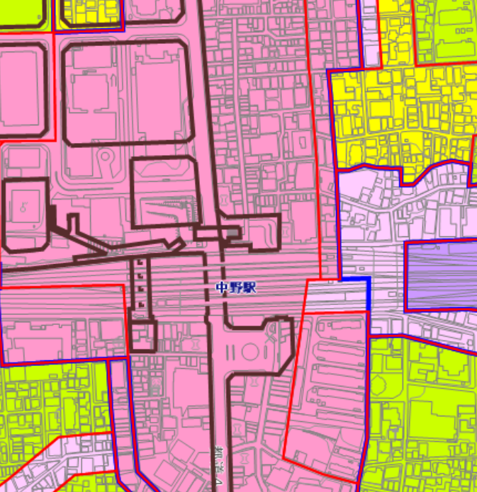 中野　用途地域